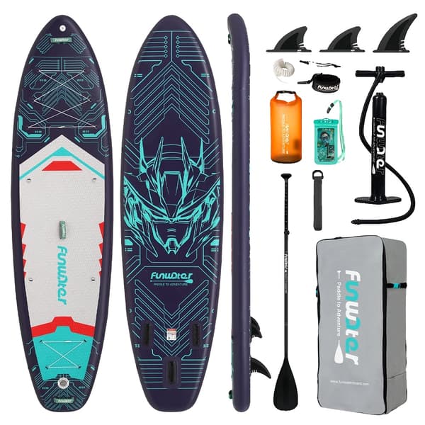 Oppustelig Paddle Board, Stabilt Design, Komplet Tilbehørssæt,350*90*15cm 50B
