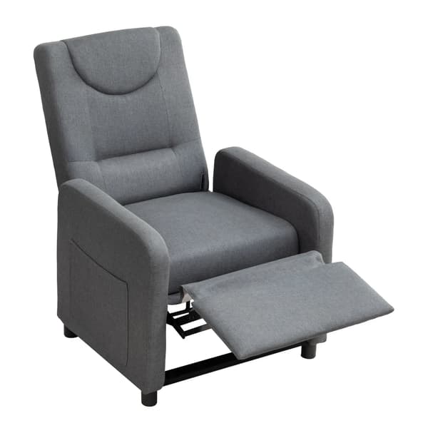 Lounge Stol, Justerbar Tilbageholdelse, Moderne Design,Grå