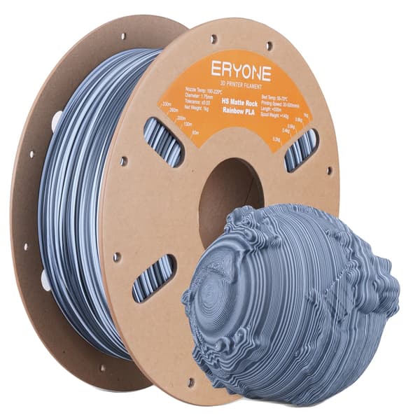 3D-printer filament, mat finish, gradient multicolor,HS-SaltFlatVein