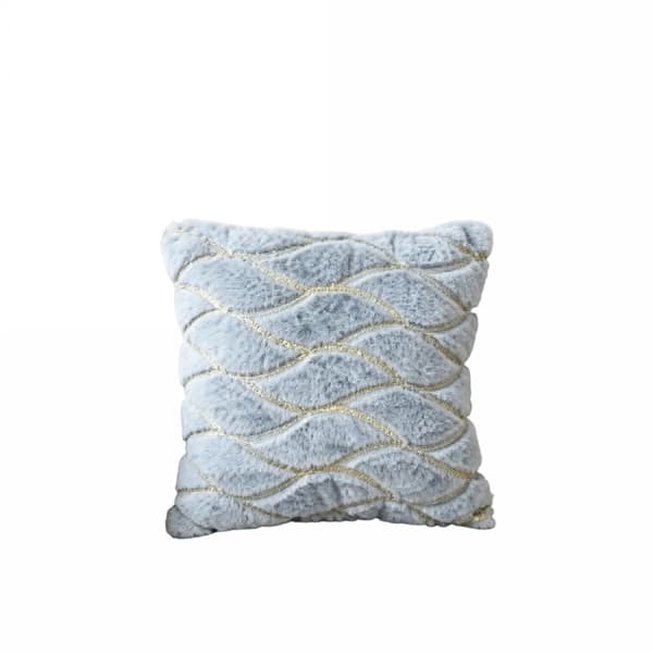 Pudebetræk, Blød Polyester, Elegant Design,Blå 45X45Cm