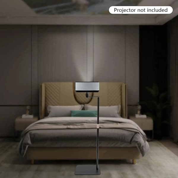 Projektorstand, Højdejusterbar, 360° Drejbar,sort