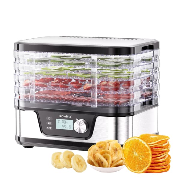 Madtørrer, 5 Bakker, Digital Timer og Temperaturkontrol,BFD1300, EU