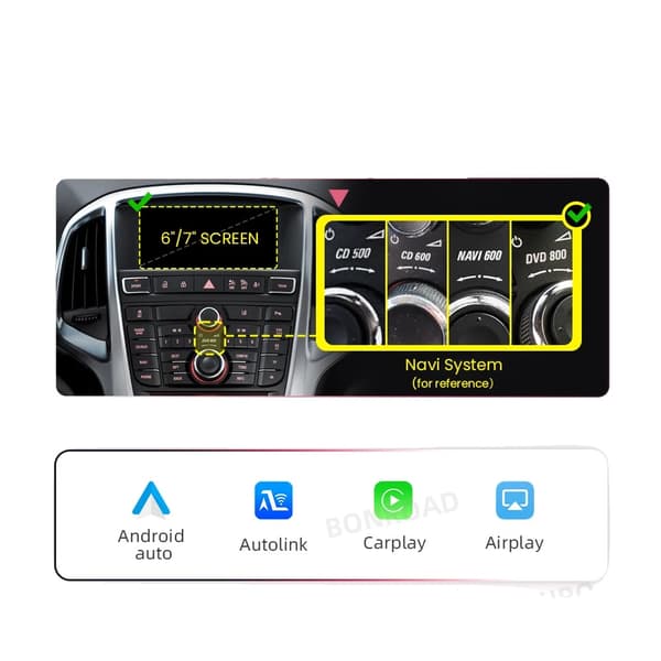 Trådløs CarPlay Android Auto Interface Modul, Bluetooth-forbindelse, Nem installation,For Opel