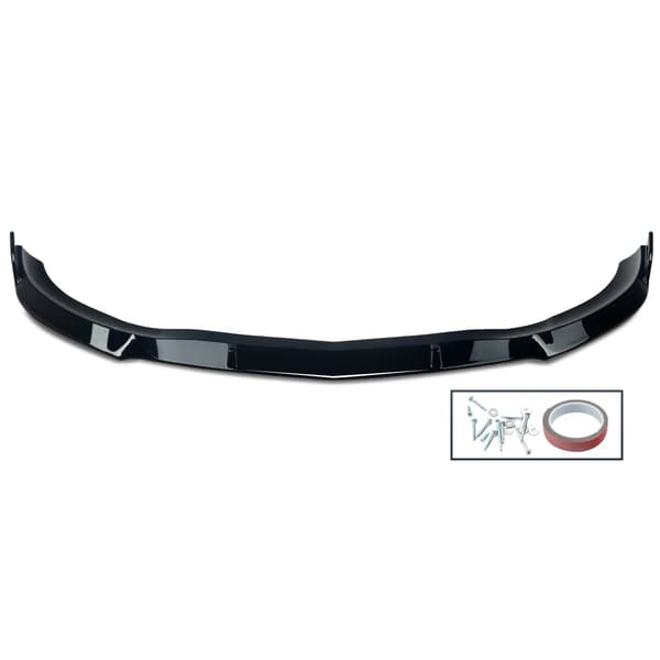 Front Bumper Splitter Lip, AMG Stil, Holdbart ABS Plastik,Glansende sort