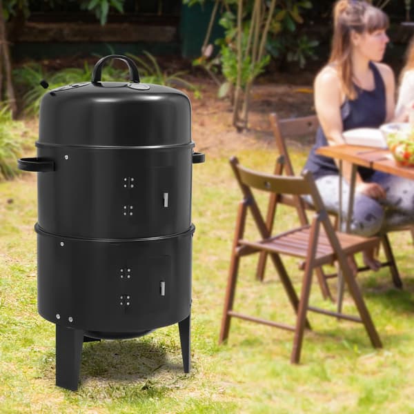 Grill, 3-i-1 Multifunktionel, Bærbar Design,sort