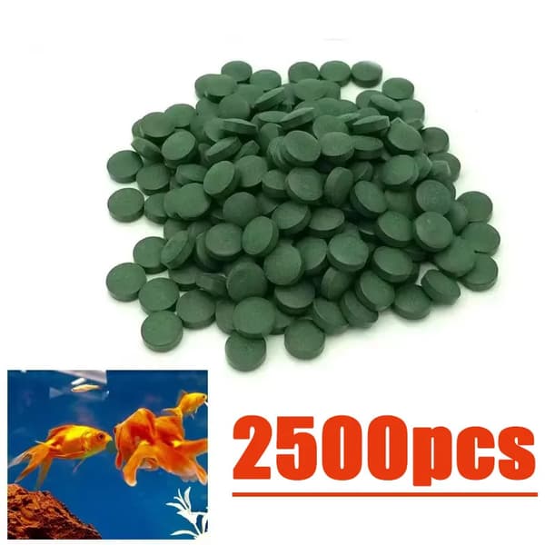 Spirulina Tabletter, Näringsrik Formulering, Lättlöslig Foder,2500st