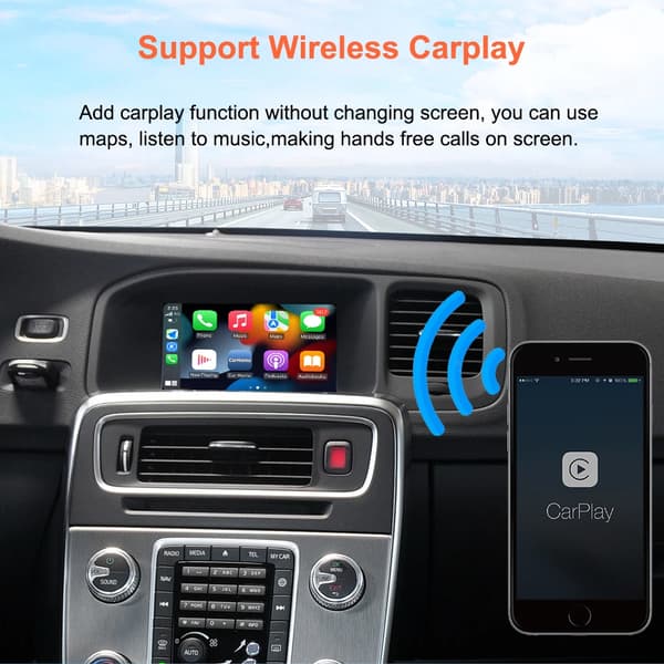 CarPlay og Android Auto Interface Dekoder, Trådløs Funktionalitet, Nem Installation,2015-2019