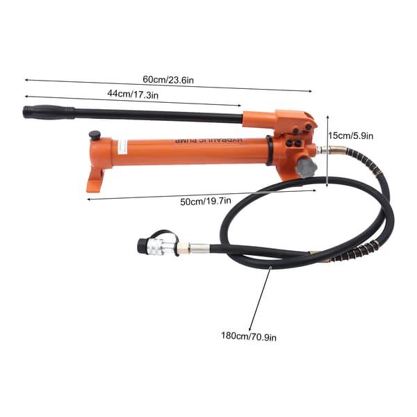 Hydraulisk Handpump, 70 Mpa Tryck, 900cc Kapacitet,ORANGE RED