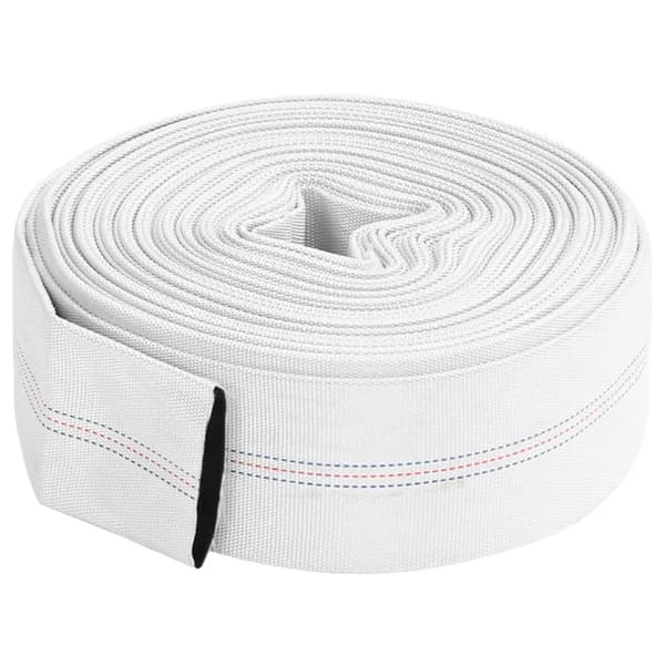 PVC Fladslange, 20m Længde, 3-tommer Diameter,HVID