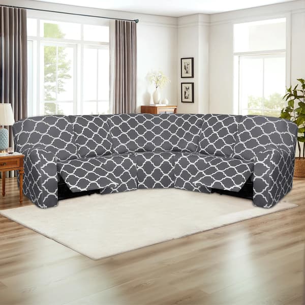 Lænestol Sofa Covers, Blødt Materiale, Skridsikker Design,Lys grå