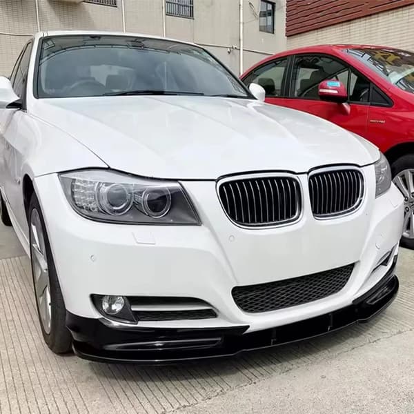 Front Bumper Splitter, Aerodynamisk Design, Nem Installation,Glans Sort