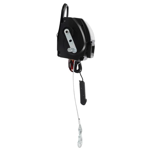 Elektrisk vinsj, holdbare materialer, kraftig motor,sort