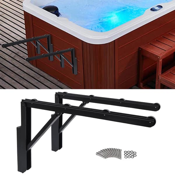 Bubbelpool Lock Lyftare, Fällbar Design, 35 kg Kapacitet,svart