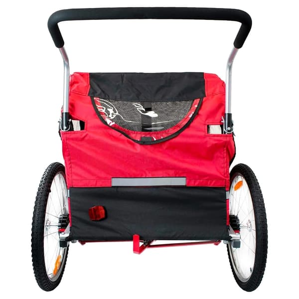 Barncykelvagn, Andningsbart Material, Fällbar Design,Röd