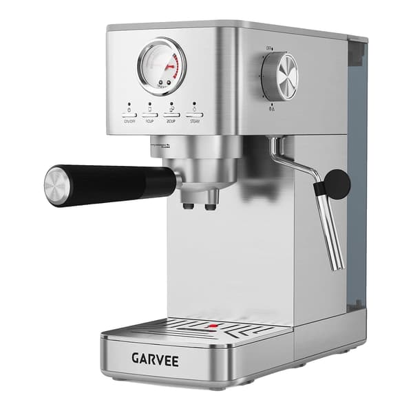 Espressomaskin, rostfritt stål, snabb uppvärmning,Silver