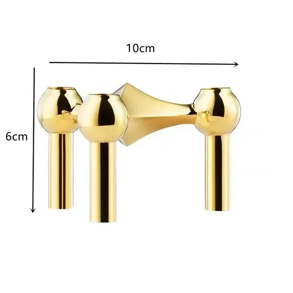 Ljuslykta, Modern Stål Design, Mångsidig Heminredning,1PCS Guld