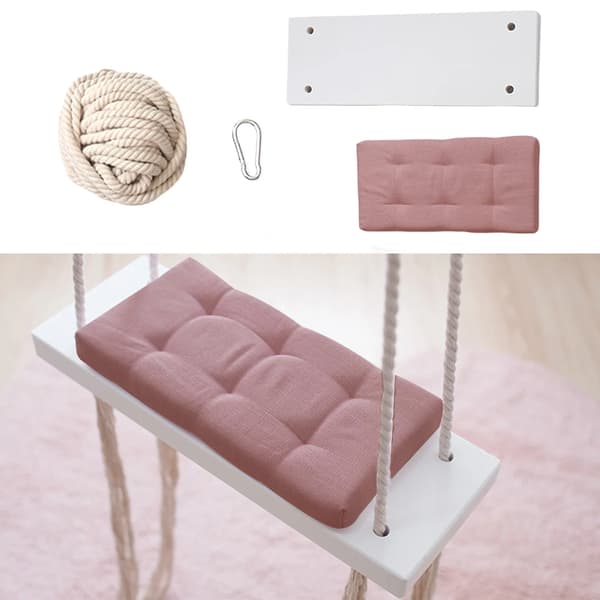 Trägyng, skumvaddering, 5m bomullsrep,rosa