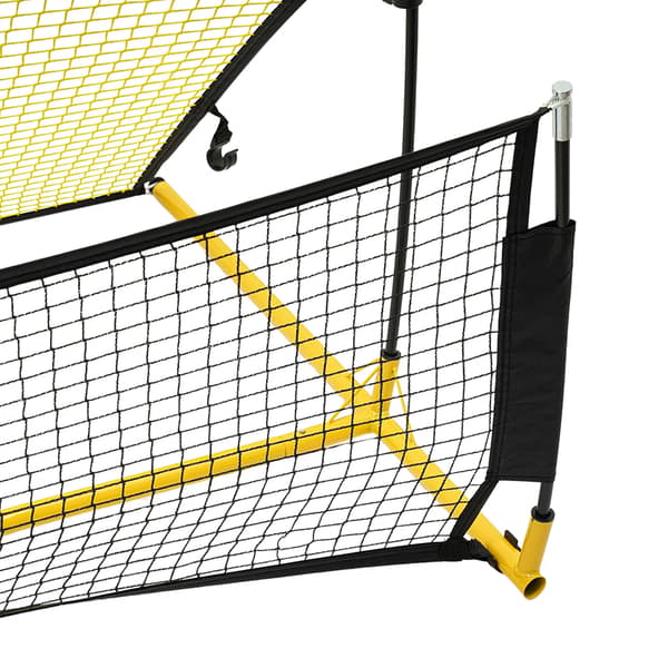 Fotboll Rebounder Nät, Dubbel-Sidig Studs, Träningsutrustning,Gul