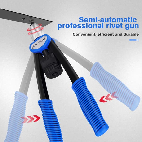 Rivetsgun, Ergonomisk Design, Inkluderer 150 Nitter,Rivet Nuts tænger Sæt