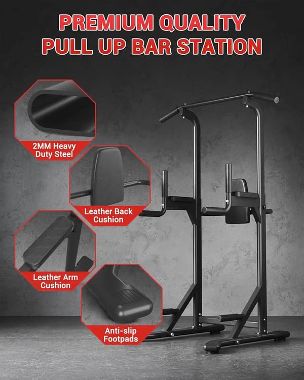 Pull-Up Bar, Platsbesparande Design, 450 lbs Viktkapacitet,Svart