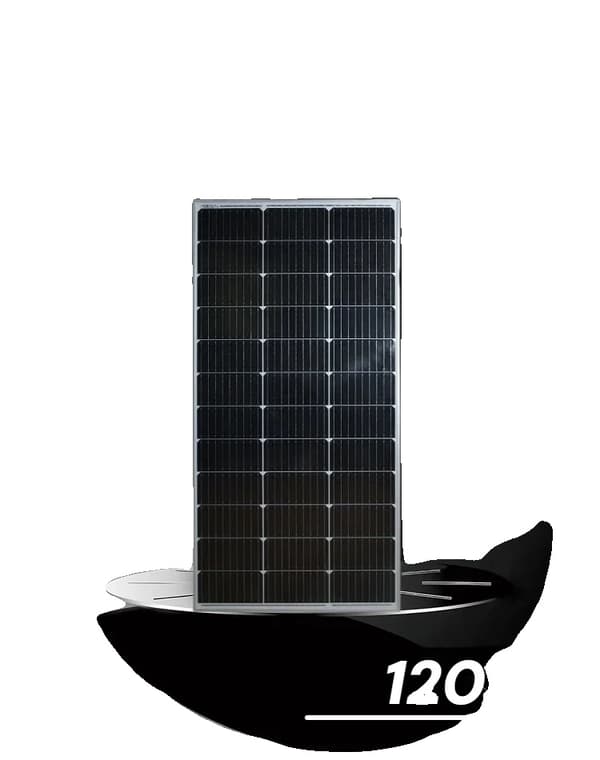 Solpanel, Hållbar Konstruktion, Hög Effektivitet,120W   1ST