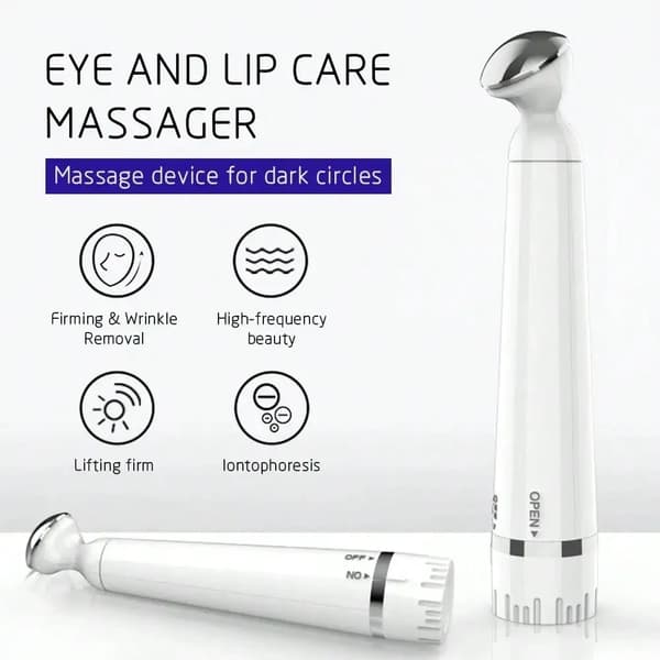 Massageapparat, Vibrationsterapi, Øjenkomfort,HVID