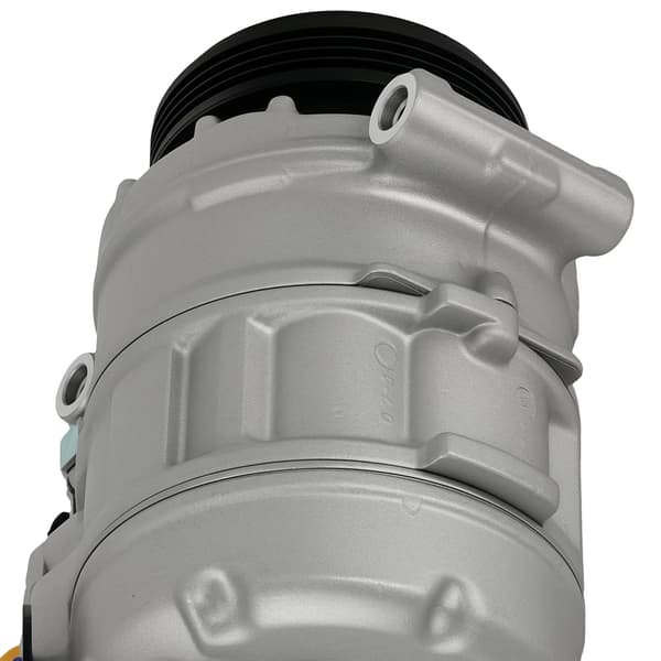 A/C-kompressor, aluminium, längd 28 cm, kompatibel med BMW E60 E61 520-535 7-serie E65 E66, ISO9000-certifierad