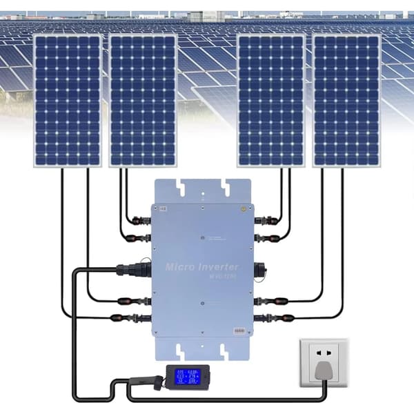 Mikroinverter, Vattentålig Design, Hög Effektivitet,Silver
