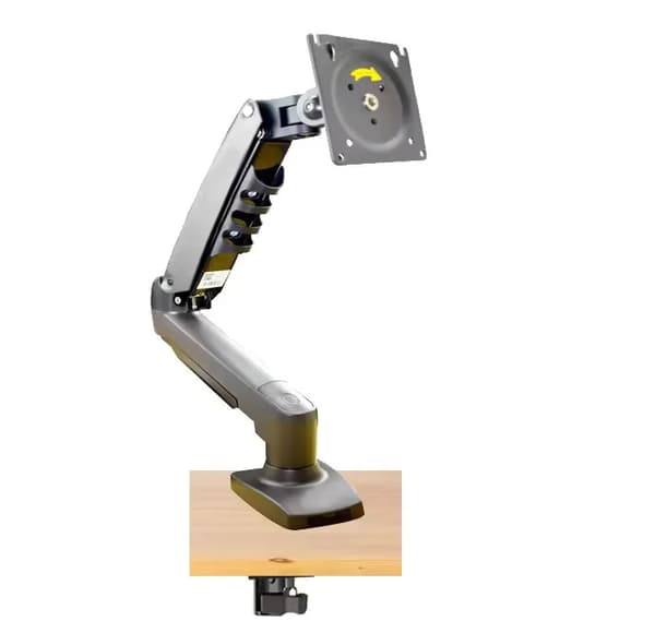 Monitorstand, Fuld Bevægelse, Kabelstyring,sort