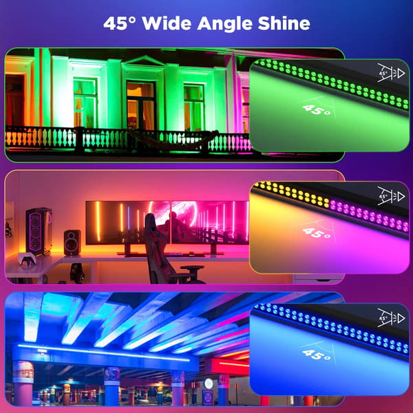 LED-ljusramp, RGB-effekter, DMX-kontroll,EU-kontakt