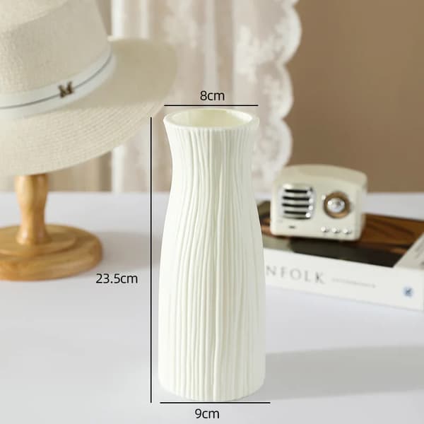 Vas, Modern Design, Hållbar Plast,3503 Pan trä
