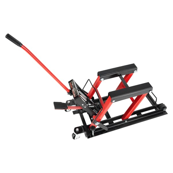Motorcykellift, hydraulisk mekanisme, tung konstruktion,sort