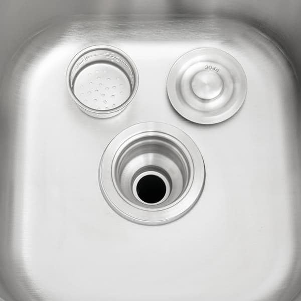 Köksdisk, Dubbel Skål, Modern Design,Silver