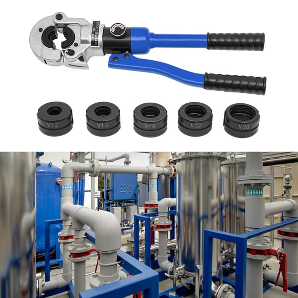Hydraulisk Kramptång, 360° Rotatable Huvud, Ergonomisk Design,Blå