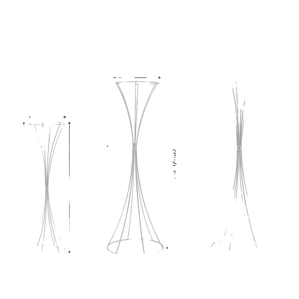 Blomsterställ, Hållbar Metallkonstruktion, Mångsidig Design,Silver, M-a