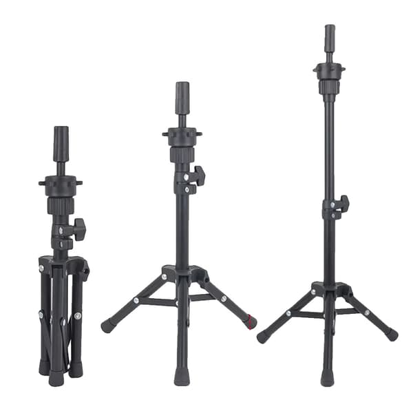 Mannequin Hoved, Lærredsmateriale, Robust Stativ,heizhijia-1pc