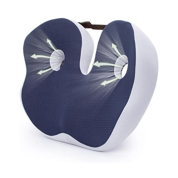Ortopedisk kudde, ergonomisk design, justerbar bredd,Blå