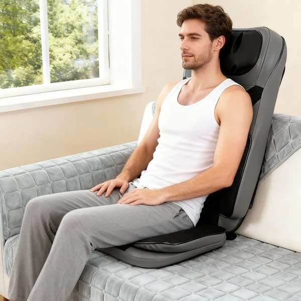 Massage sædepude, varmefunktion, vibrationsmassage,sort