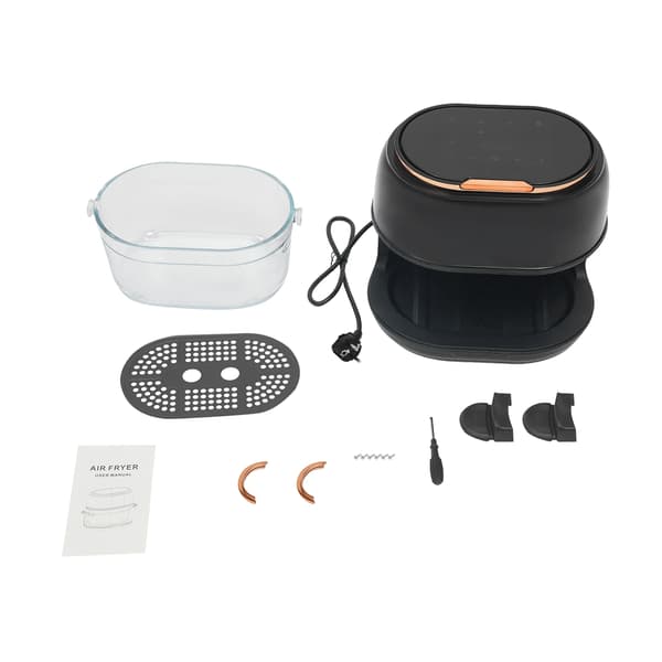 Air Fryer, 4L Kapacitet, Touch Screen Kontrol,sort