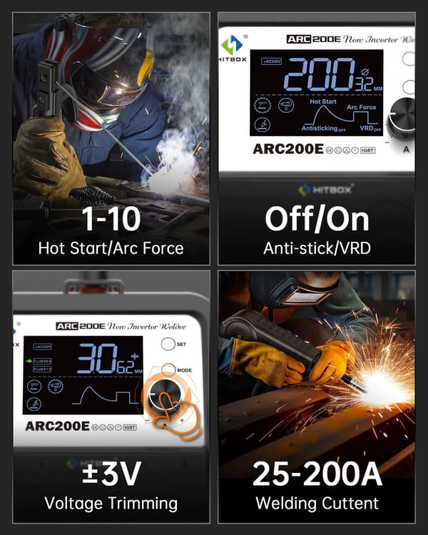 Svejser, Multifunktionel, Bærbar Design,ARC200E
