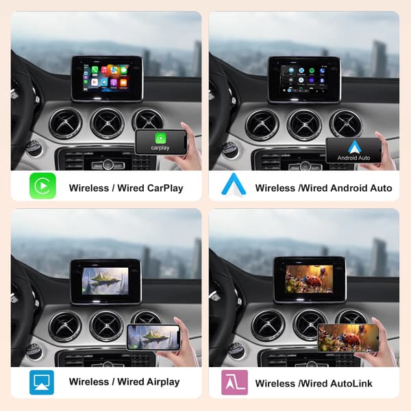 Trådlös Carplay-modul, Android Auto-stöd, sömlös navigering,NTG4.5 Becker