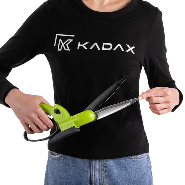 Græs Saks, 360° Rotérbare Klinger, Ergonomisk Design,25cm & Over, grøn