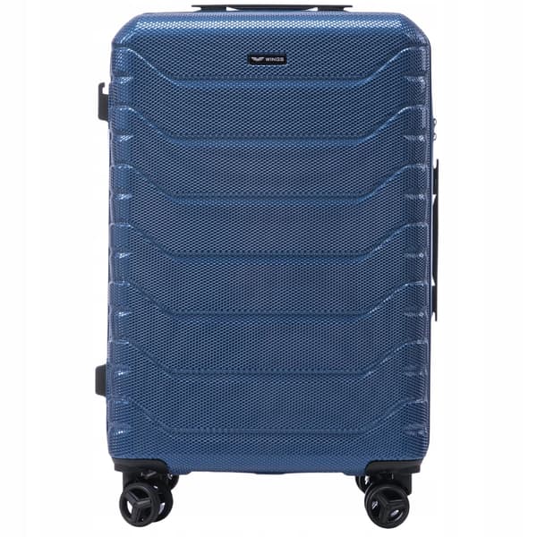 Kuffert, 100% polycarbonat, TSA-godkendt lås,Blå