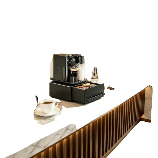 Kaffekapsel Förvaring, Utdragbar Låda, Metallkonstruktion,1PC (PE)