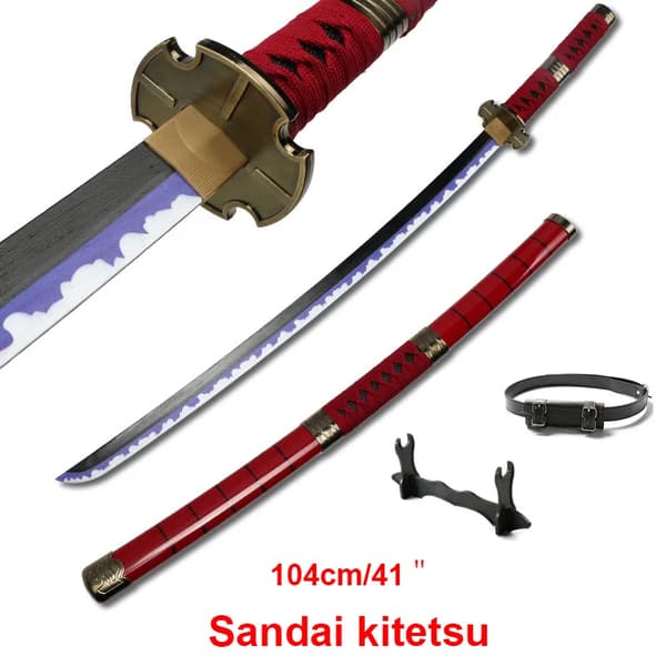 Anime Sværd, Perfekt Replica, Sikker til Cosplay,Sandai kitetsu