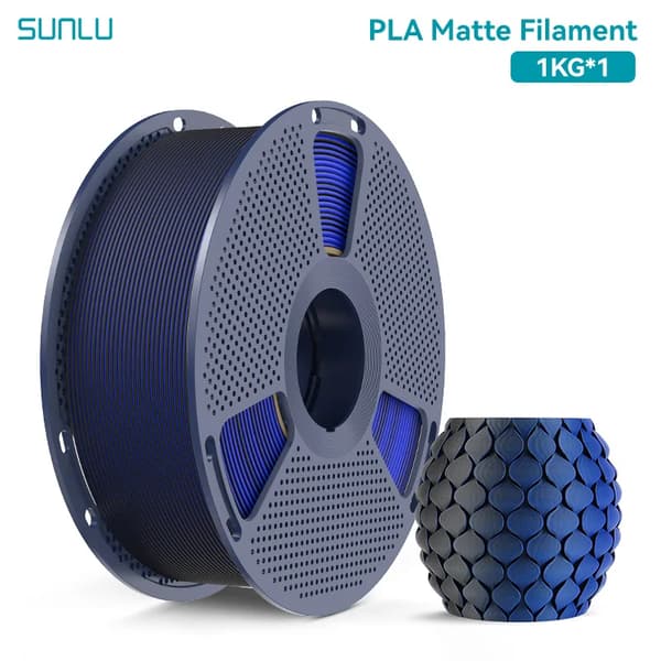 PLA Filament, 1,75 mm Diameter, Glat Overfladefinish,Sort-Blå