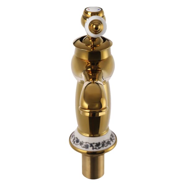Basin Mixer Tap, Messing Konstruktion, Stilfuld Antik Design,Guld