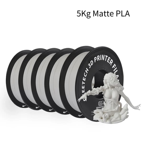 PLA Filament, Mat Finish, Let at Udskrive,HVID