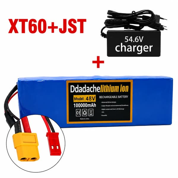 Batteripakke, 100Ah kapacitet, 48V spænding,XT60-JST-lader