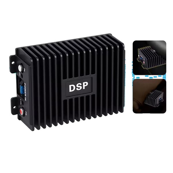 Bil DSP-forstærker, RMS-effekt 4x50W, 9V-16V, Equalizer-område +12dB
